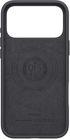 Spigen Silicone Fit Magsafe Umschlag Rückseite Silikon Schwarz (iPhone 17 Pro Max)