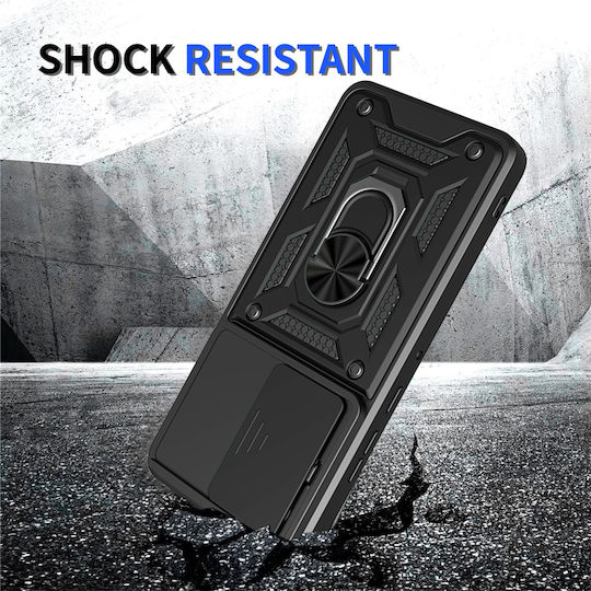 Techsuit Camshield Series Back Cover Silicon Negru (Moto G86)