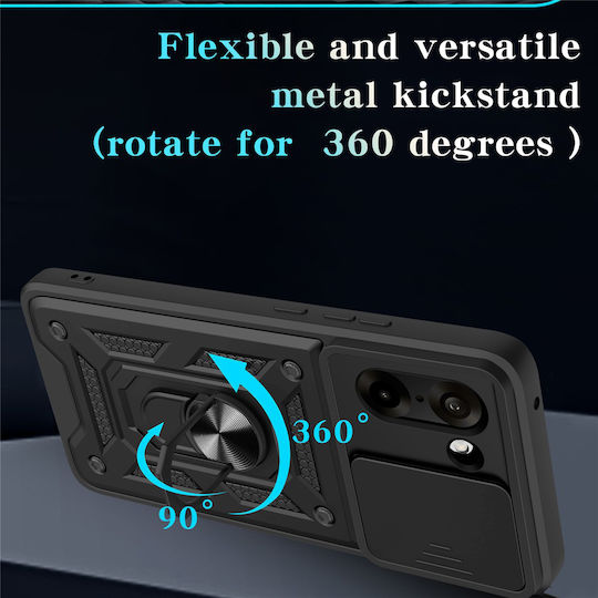Techsuit Camshield Series Back Cover Silicone / Plastic Black (OnePlus Nord CE5)