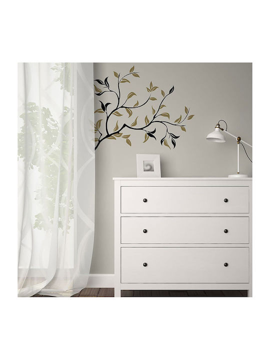 Decorative Wall Sticker Gold Ramage Vinyl 1 Piece Ango