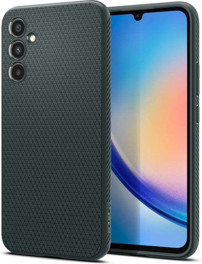 Spigen Liquid Air Umschlag Rückseite Silikon Abyss Green (iPhone 17 Pro Max)