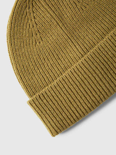 Beanie Ανδρικός Σκούφος Πλεκτός σε Κίτρινο χρώμα