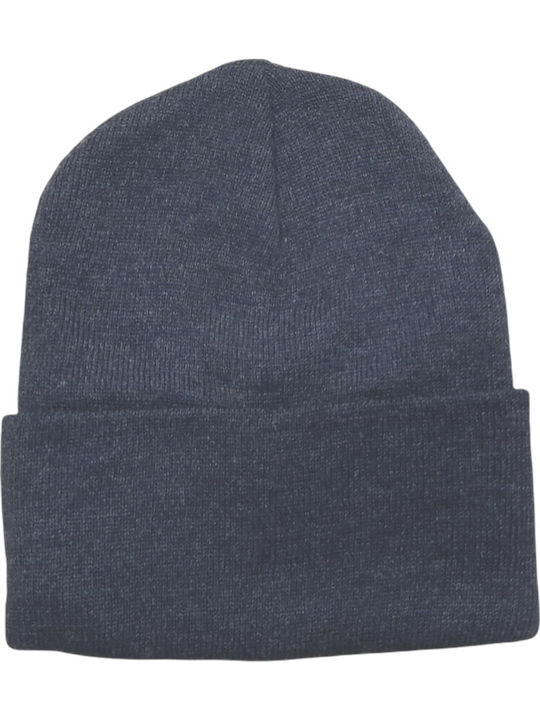 Beanie Unisex Σκούφος Πλεκτός σε Μαύρο χρώμα