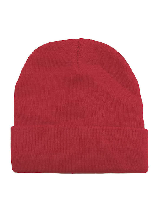 Beanie Unisex Σκούφος Πλεκτός σε Μαύρο χρώμα