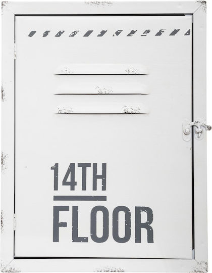 Wall Key Holder Metallic 23.5x9.2x30.5cm