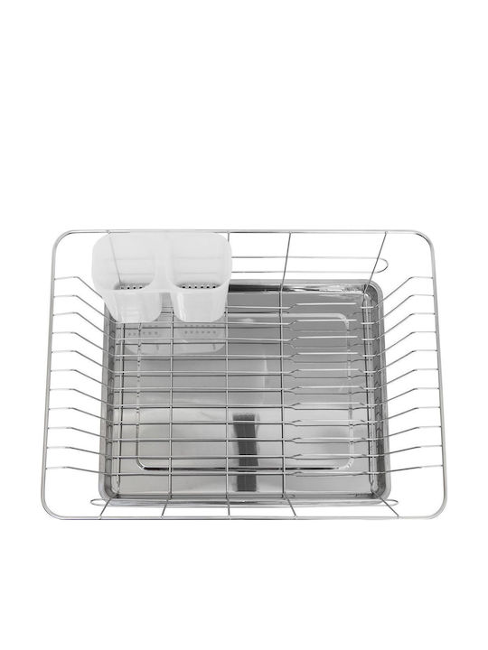 Relaxdays Scurgător De Chiuvetă Inox Gri 13.5x40.5x30.5cm