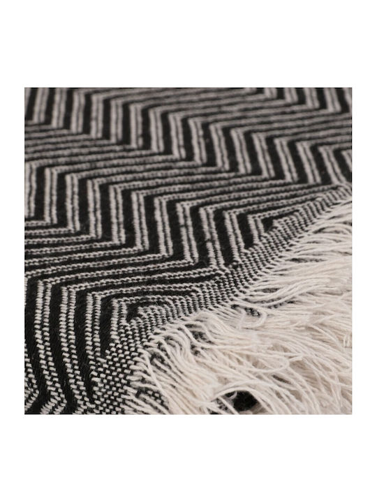 Viaden Ριχτάρι Πολυθρόνας Ζακάρ 170x210εκ. Black