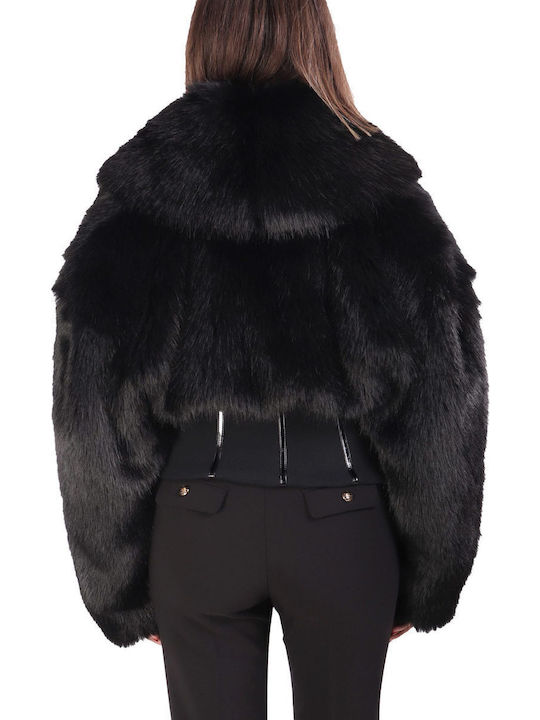 Frauen Pelz Black