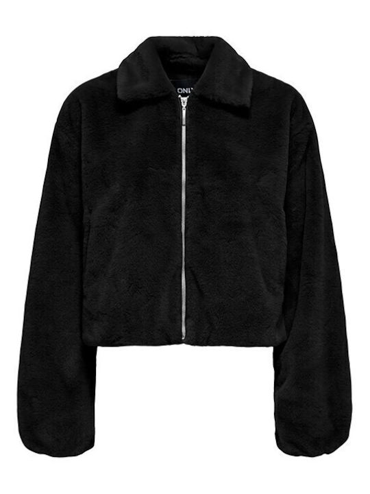 Women's Long Fur Black