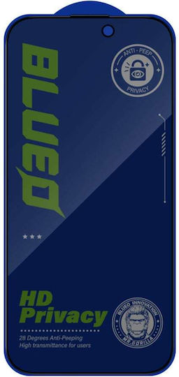 Blueo Privacy Tempered Glass Μαύρο (iPhone Air)