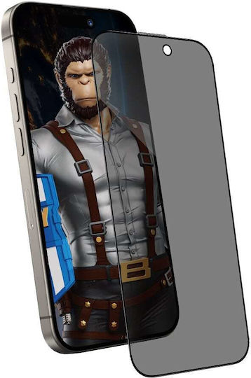 Blueo Privacy Tempered Glass Μαύρο (iPhone Air)