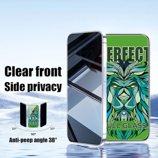 Lito Privatsphäre Gehärtetes Glas Schwarz (iPhone 17 / 17 Pro / 16 Pro)