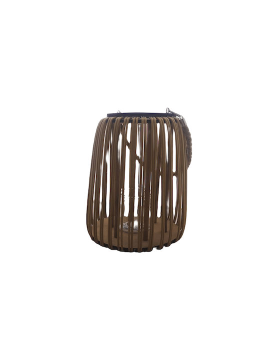 keleman Φαναράκι Rattan Καφέ 25x25x31εκ.