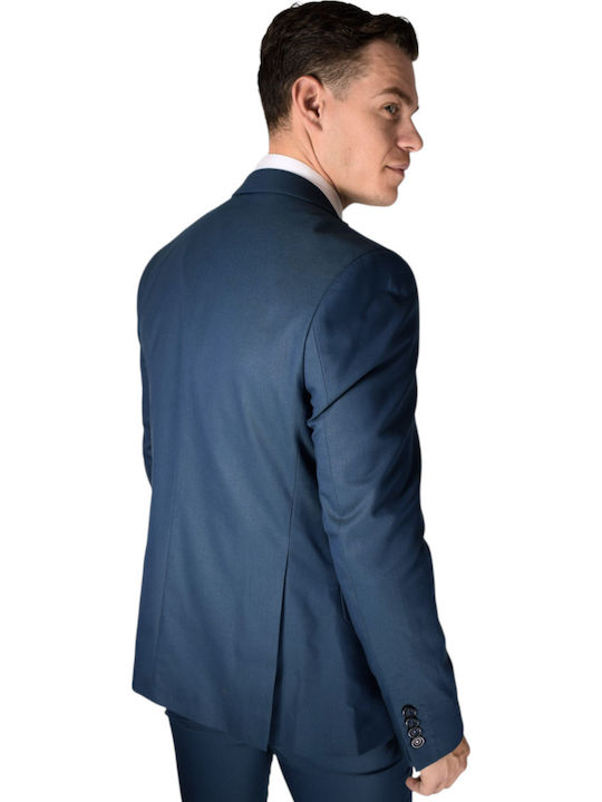 Men's Suit with Vest Petrol (Item J062)
