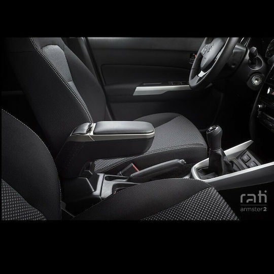 Rati Armster Car PU Armrest for Nissan Micra 2017+ Gray