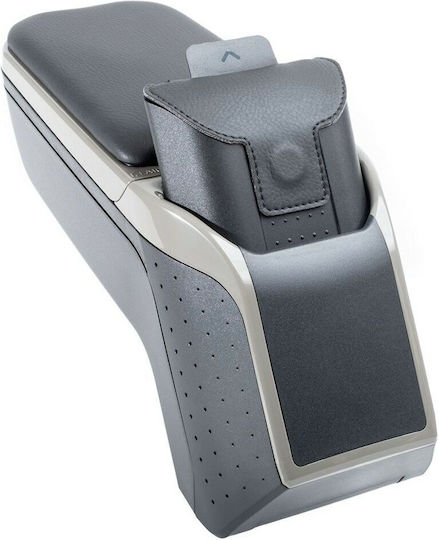 Rati Armster Car PU Armrest for Renault Captur 2017-2019 Gray