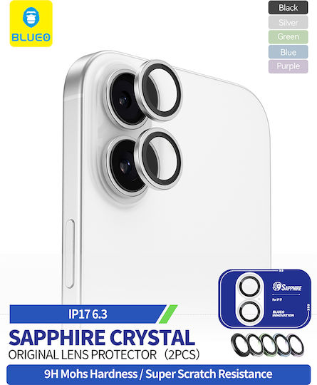 Blueo Lens Glass Camera Protection Tempered Glass Light Blue for the iPhone 17