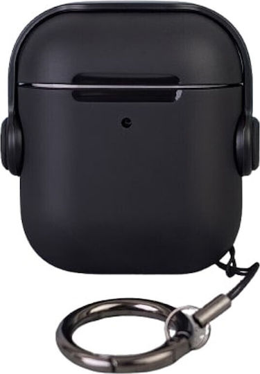 TelForceOne Headset Калъф с кука в Черен цвят за Apple AirPods 1 / AirPods 2
