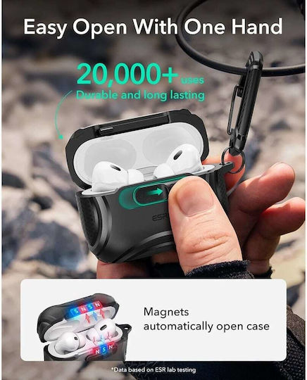 ESR Cyber Hülle Silikon in Schwarz Farbe für Apple AirPods Pro 3