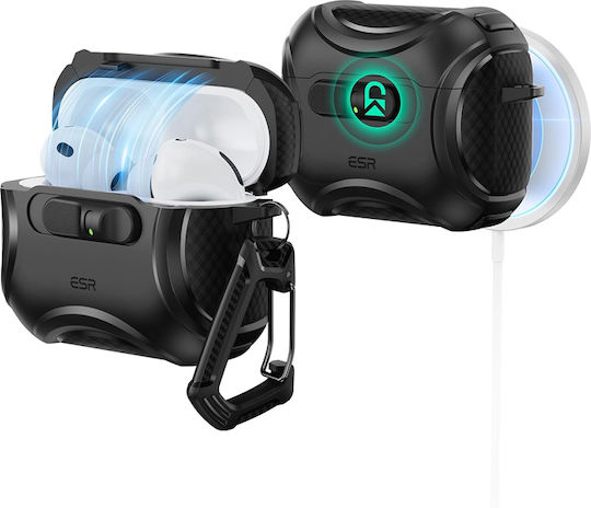 ESR Cyber Hülle Silikon in Schwarz Farbe für Apple AirPods Pro 3