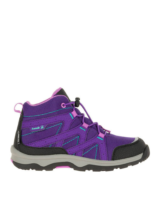 Kids Hiking Boots Waterproof Purple