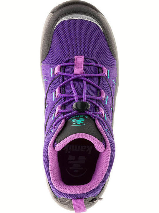 Kids Hiking Boots Waterproof Purple