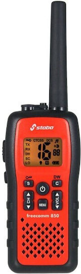 Stabo Freecomm 850 Set Walkie Talkie με Μονόχρωμη Οθόνη Σε Πορτοκαλί Χρώμα