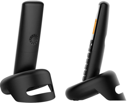 Alcatel E160 Ασύρματο Τηλέφωνο Duo με Ελληνικό Μενού Μαύρο
