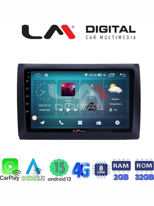 LM Digital Car Audio System for Fiat Stilo 2001 to 2007 Bluetooth USB Wi-Fi GPS Apple CarPlay Android Auto with 9 Inch Touch Screen