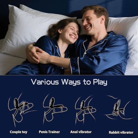 Smd Nutbuster 4-in-1 Vibrating Cock Ring 360° Twisting G-spot Stimulator & Penis Enhancer Remote Black