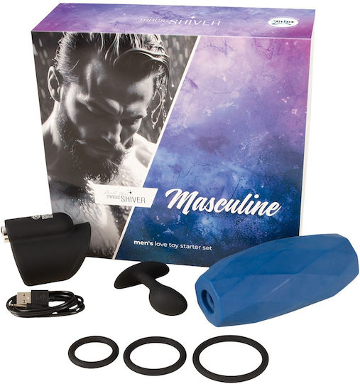 Magic Shiver Masculine Love Toy Starter Set Black