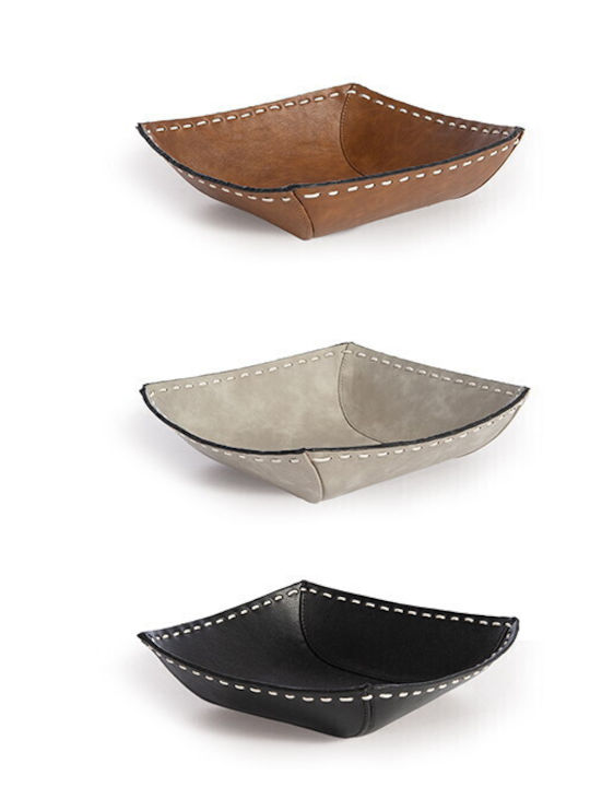 Nef-Nef Homeware Tödliches Schwarzes Künstliches Leder Dekorative Körbe Nef-Nef Homeware Tödliches Schwarzes Künstliches Leder Dekorative Körbe