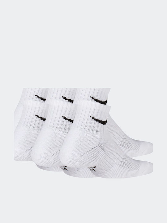 Nike Everyday Running Κάλτσες Λευκές 6 Ζεύγη