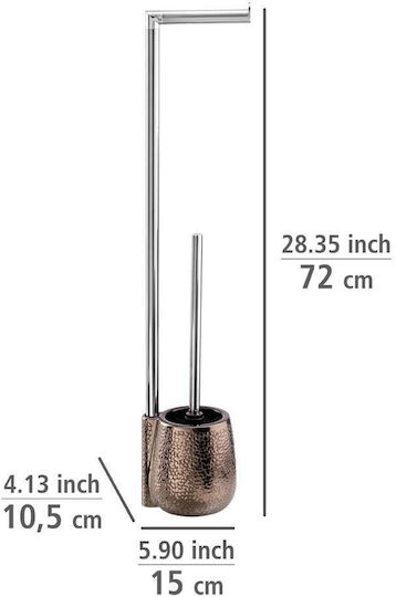 Wenko Wenko Badezimmerzubehör-Set Inox Braune
