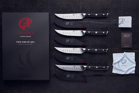 Orient Origin Series Μαχαίρια Steak από Ανοξείδωτο Ατσάλι 13cm 4τμχ