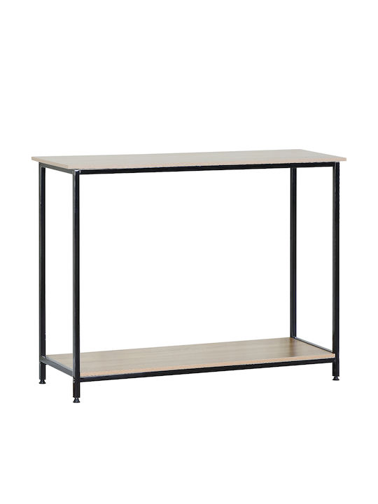 Quenley Konsole Δρυς/μαύρο L106xB35xH81cm