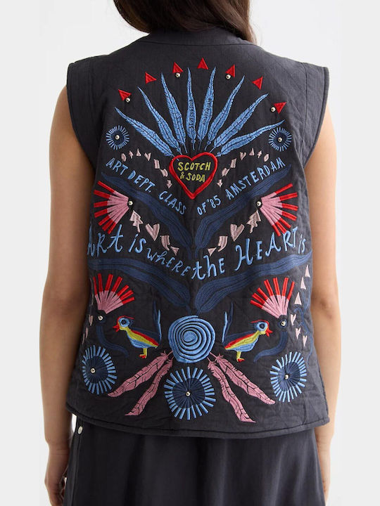 Scotch & Soda Sleeveless Jacket Charcoal