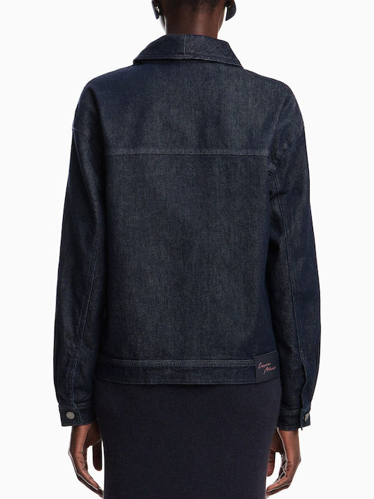 Emporio Armani Τζιν Μπουφάν Blue Denim