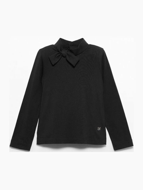 Kids Long-Sleeved Black Blouse