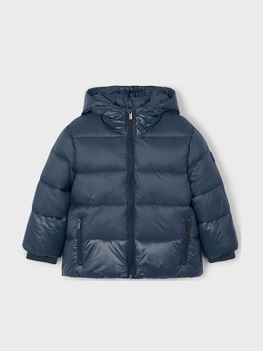 Παιδικό Casual Μπουφάν με Κουκούλα Navy Μπλε