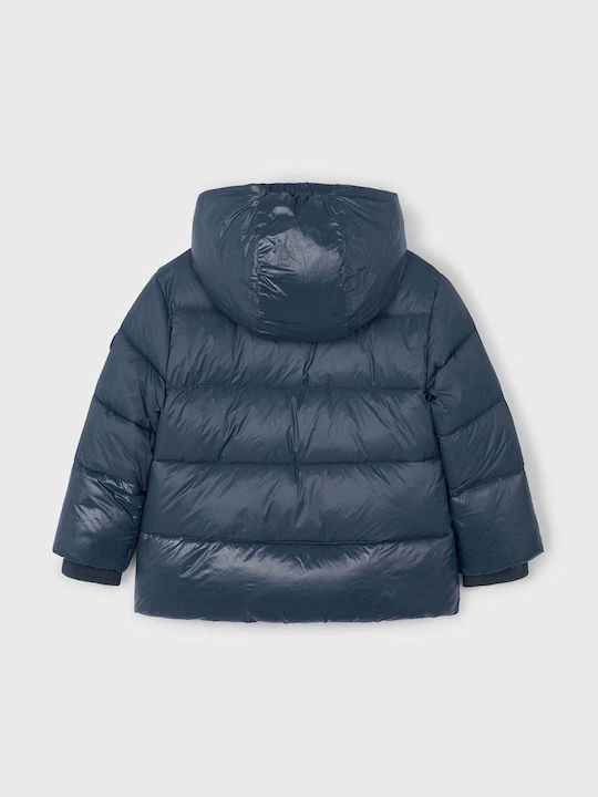 Παιδικό Casual Μπουφάν με Κουκούλα Navy Μπλε
