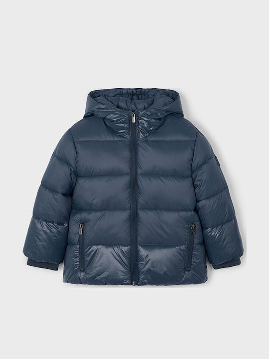Παιδικό Casual Μπουφάν με Κουκούλα Navy Μπλε