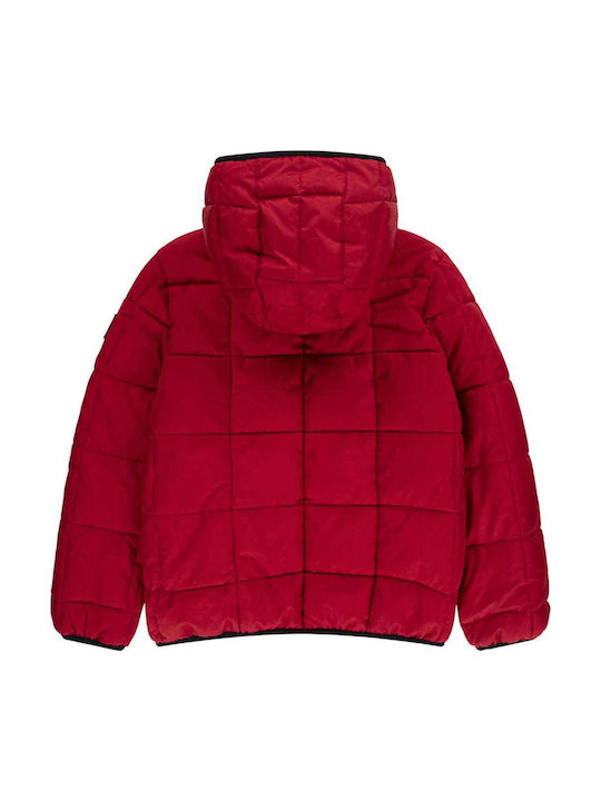 Kids' Sports Jacket with Hood Red