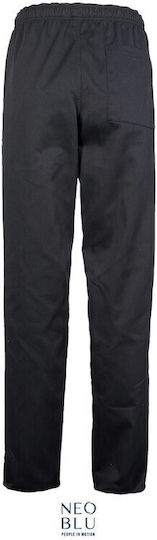 Chef Pants Drawstring Edmond-04457 Neoblu Black