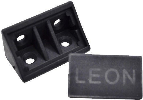 Colțar De Susținere Cu Capac Din Plastic Leon 20x20x40mm 100 Bucăți Negru
