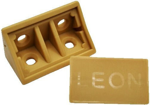 Colțar De Susținere Cu Capac Din Plastic Leon 20x20x40mm 100 Bucăți Negru