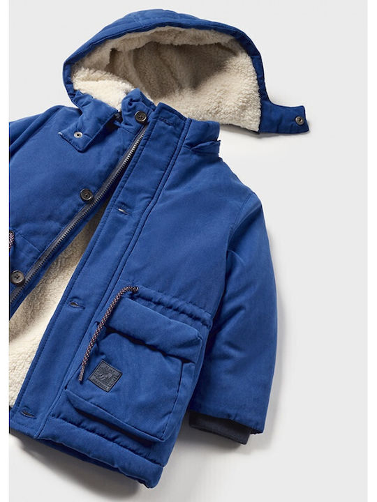 Kids' Parka Short with Hood Blue