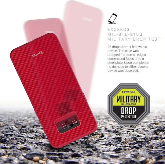 Evutec Back Cover Σιλικόνης Μαγνητικό Κόκκινο (Galaxy S8+)