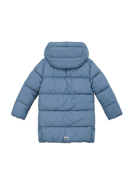 Kids' Casual Jacket Long with Hood Petrol