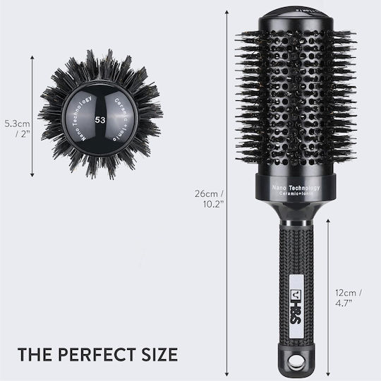 H&S Perie De Păr Neagră 53mm